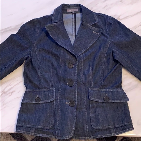 Ann Taylor Fitted Denim Blazer.  Sz 8. - Picture 1 of 4